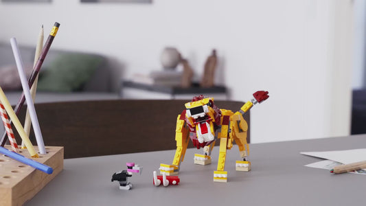 LEGO Creator 3in1 Wild Lion Ostrich & Warthog Posable Animal Figure 31112