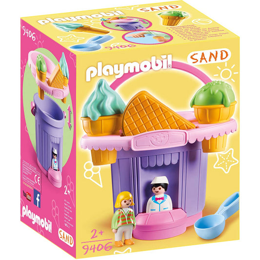 Playmobil Sand Ice Cream Shop Sand Bucket Playset 9406 - Maqio