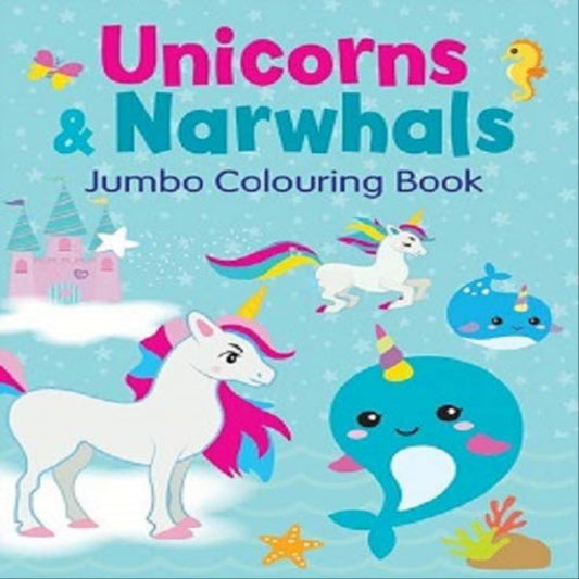 Alligator Books Unicorns & Narwhals Jumbo Colouring Books - Maqio