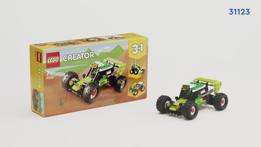 Lego Creator 3 In 1 Off-Road Buggy to Skid Loader Digger to ATV Car Toy 31123