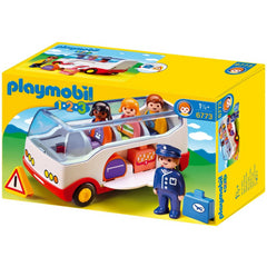 Playmobil 1.2.3 Airport Shuttle Bus & Figures - Maqio