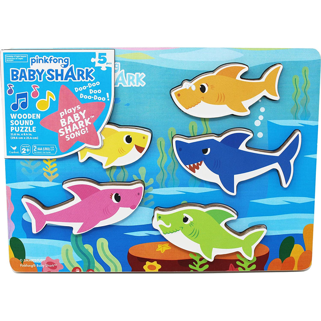 Pinkfong Baby Shark Wooden Sound Puzzle - Maqio