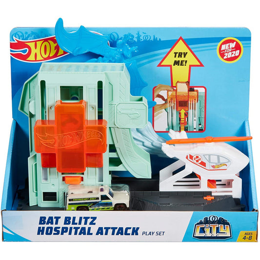 Hot Wheels Bat Blitz Hospital Attack Play Set GJK90 - Maqio