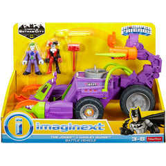Fisher-Price Imaginext Joker & Harley Battle Vehicle Playset DWV56 - Maqio