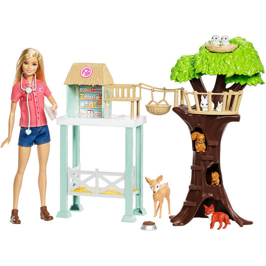 Barbie Animal Doctor Doll with Playset FCP78 - Maqio