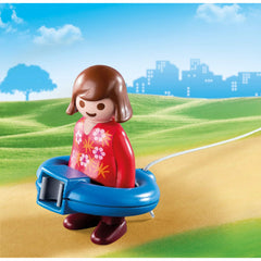 Playmobil 123 6pc Dog Train Car & Figure - Maqio