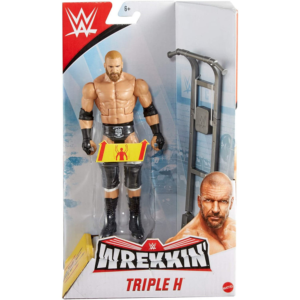 WWE Wrekkin' Triple H Action Figure with Wreckable Accessory - Maqio