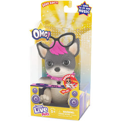 Little Live Pets OMG Pets Soft Squishy Cuddly Toy - Punk Rock Puppy