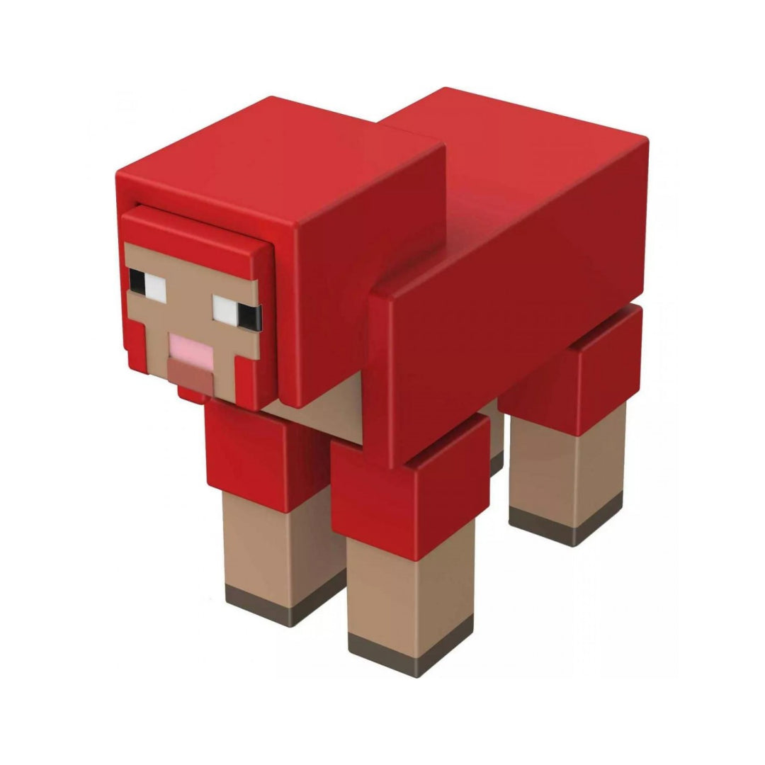 Minecraft Craft-A-Block Figure - Red Sheep - Maqio