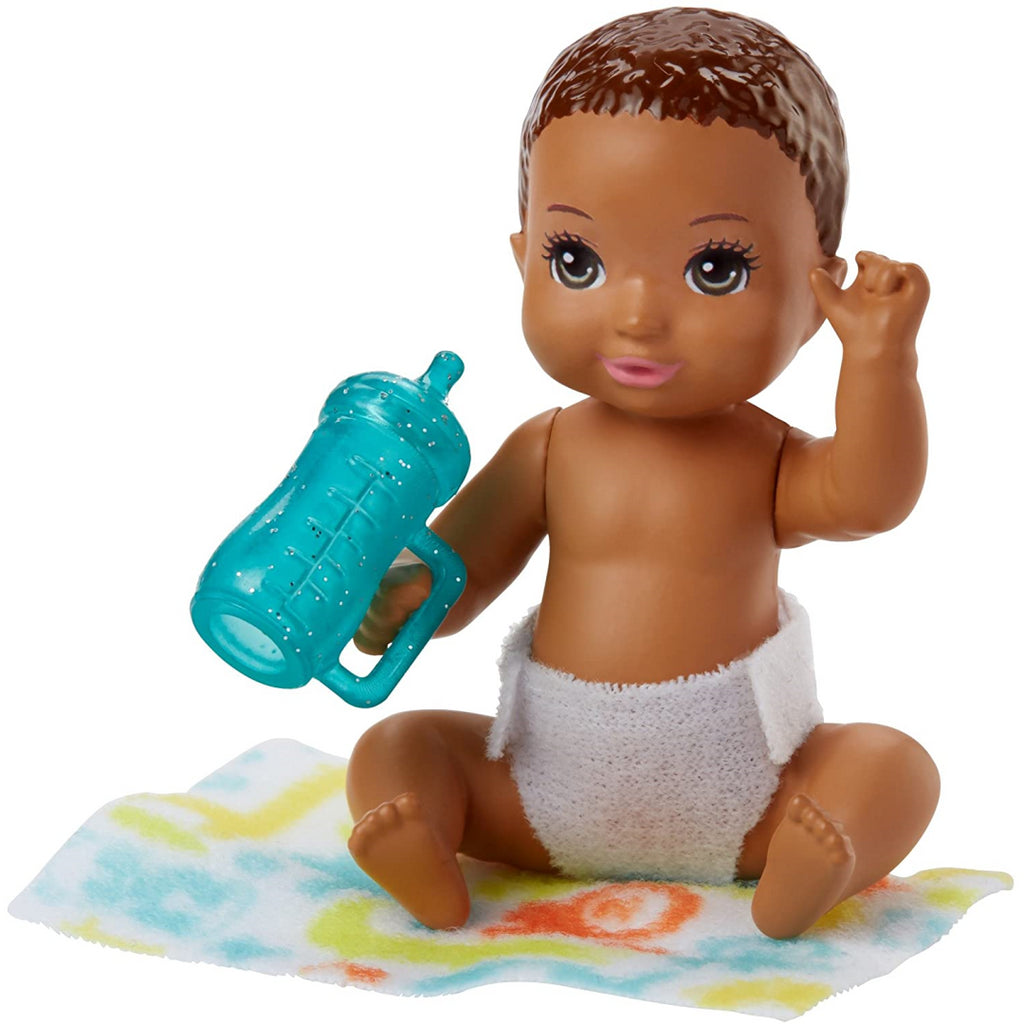 Barbie Skipper Babysitters Doll Brown Hair & Green Bottle - Maqio