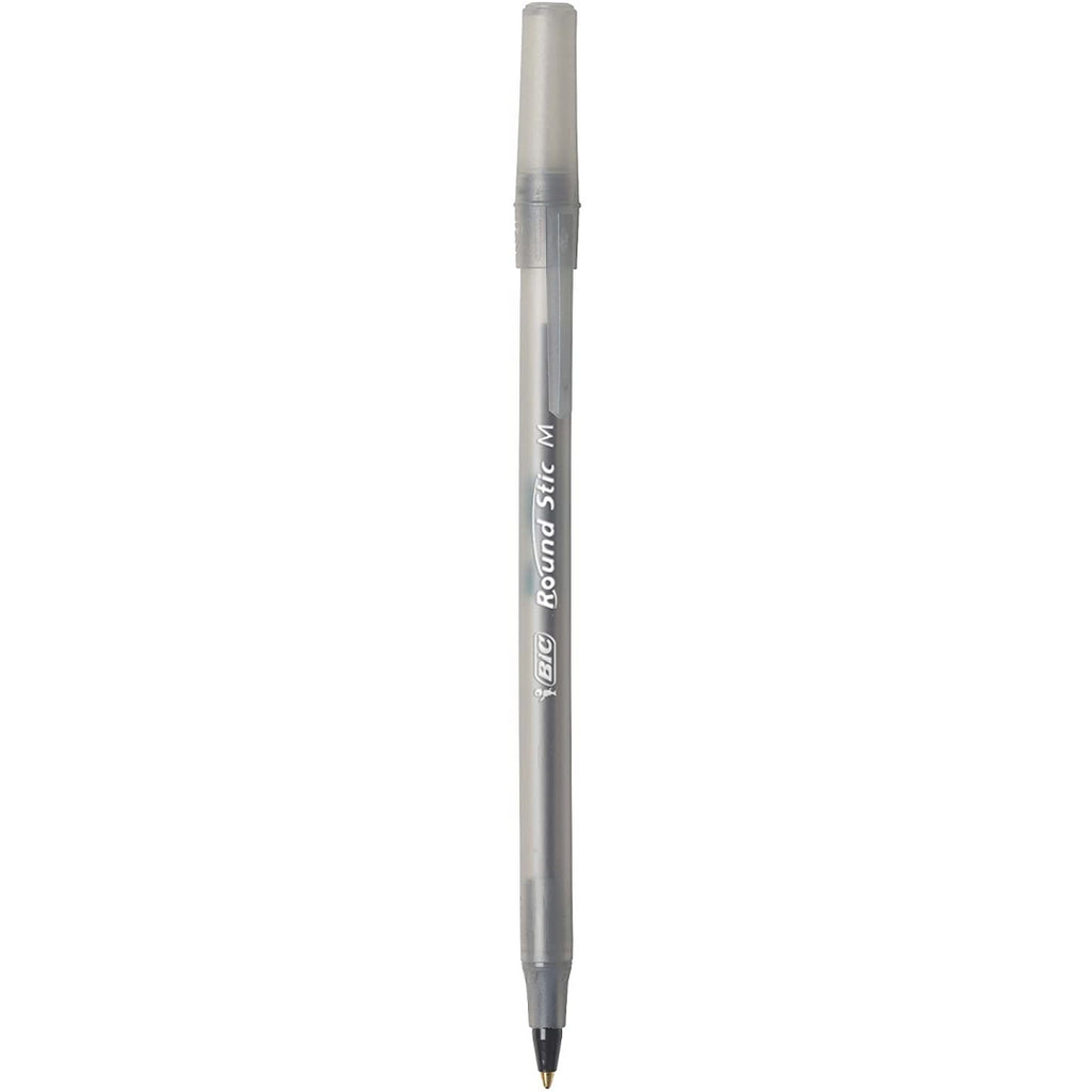BIC Round Stic 60 Black Medium Ball Pens - Maqio
