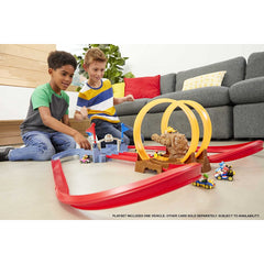 Hot Wheels Mario Kart Bowser's Castle Chaos Modular Track with Bowser Figure