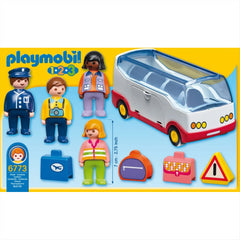 Playmobil 1.2.3 Airport Shuttle Bus & Figures - Maqio