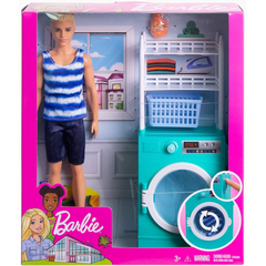 Barbie FYK52 Laundry-Themed Playset with Ken Doll (FYK51) - Maqio