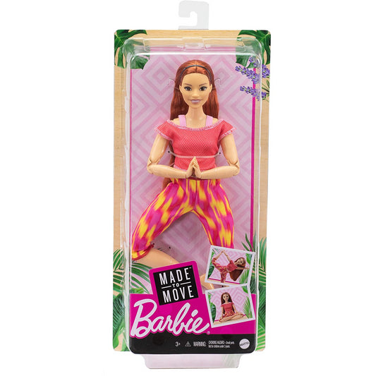 Barbie Red Hair Made to Move Doll Flexible Yoga Doll - Maqio