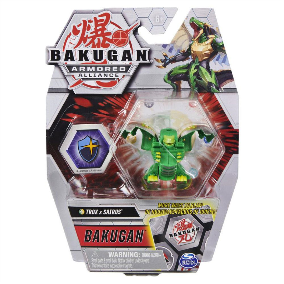 Bakugan Trox x Sairus Silver & Green Core Ball Pack 20124833 - Maqio