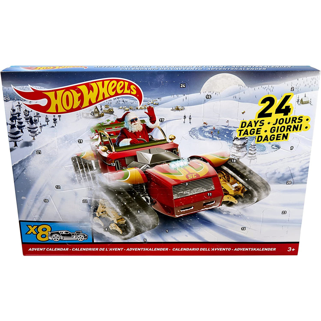 Hot Wheels Advent Calendar with 8 Collectable Diecast Vehicles DXH60 - Maqio