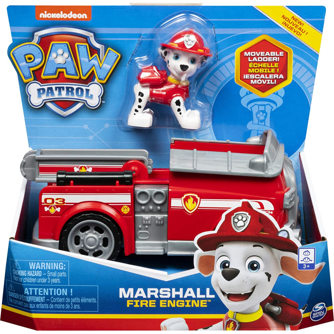 Paw Patrol Marshallâ€™s Fire Engine Vehicle with Collectible Figure 20114322 - Maqio