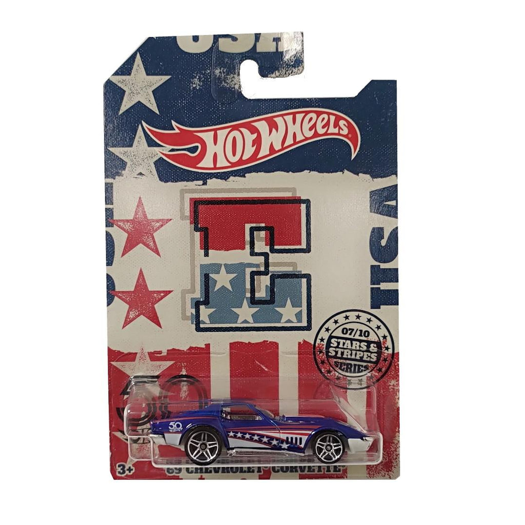 Hot Wheels Stars & Stripes Set of 10 Vehicles - 50th Anniversary - Maqio