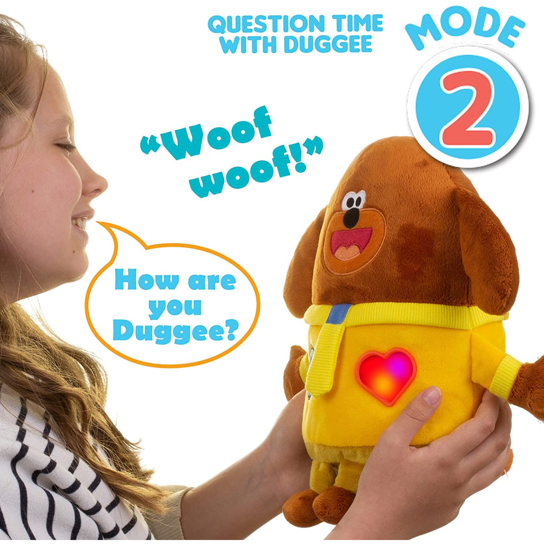 Hey Duggee Interactive Smart Soft Toy with Voice Activated Sounds & Lights - Maqio