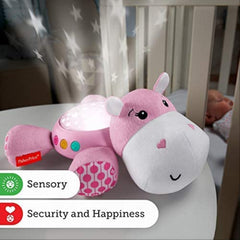 Fisher-Price Pink Soft Plush Hippo Projection Soother Light Projector