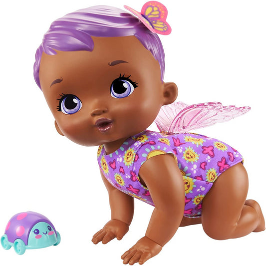 My Garden Baby Giggle & Crawl Baby Butterfly Doll 30cm 20 Sounds and Wings