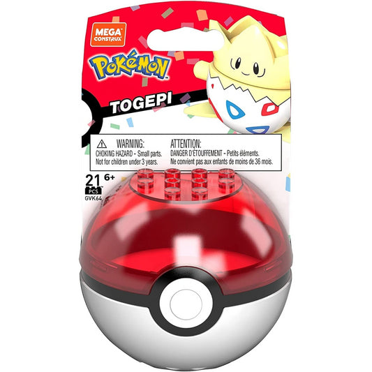 Mega Construx Pokemon Building Figurine 4 cm Togepi Figure and Pokeball