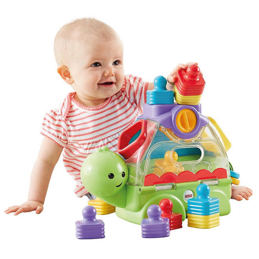 Fisher-Price Little Stackers Sort 'n Spill Turtle by Fisher-Price - Maqio