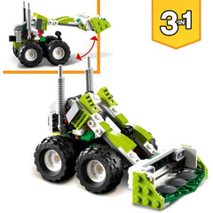 Lego Creator 3 In 1 Off-Road Buggy to Skid Loader Digger to ATV Car Toy 31123