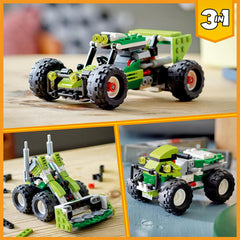 Lego Creator 3 In 1 Off-Road Buggy to Skid Loader Digger to ATV Car Toy 31123