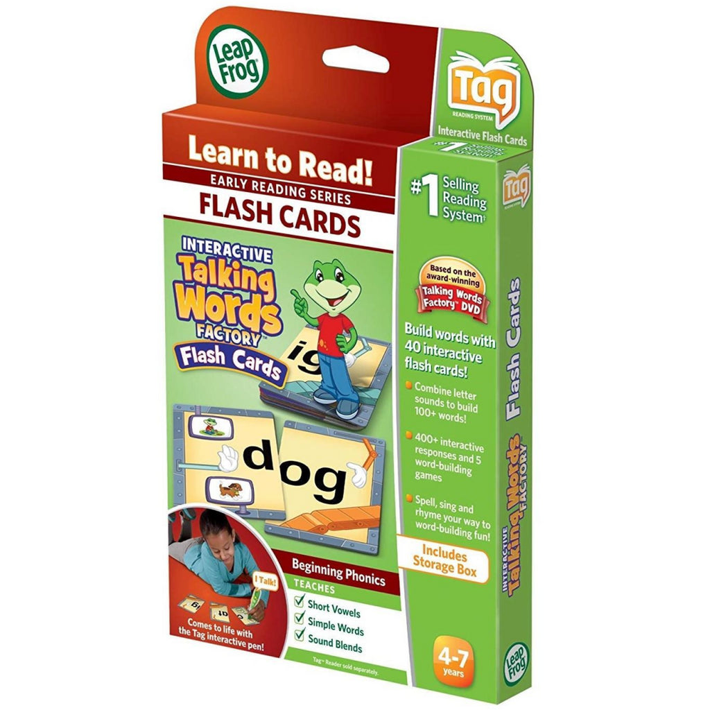 LeapFrog TAG Book Interactive Talking Words Factory & Flash Cards Toy - Maqio