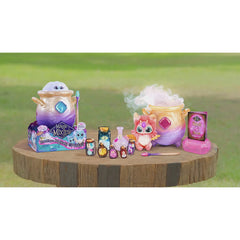 Magic Mixies Magical Misting Cauldron & Interactive 8in Plush Toy - Pink