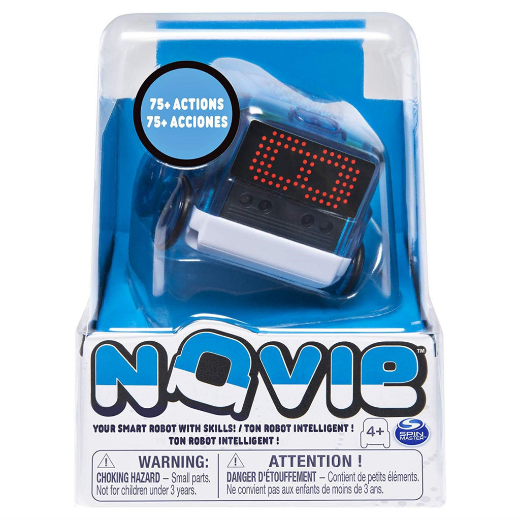 Novie Interactive Smart Robot with Over 75 Actions and Learns 12 Tricks (Blue) - Maqio
