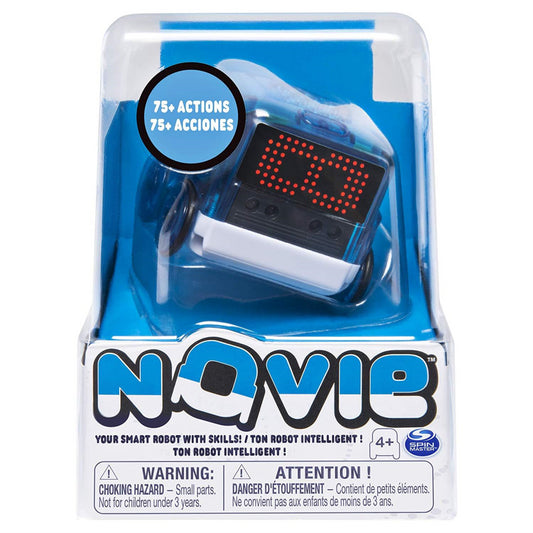 Novie Interactive Smart Robot with Over 75 Actions and Learns 12 Tricks (Blue) - Maqio
