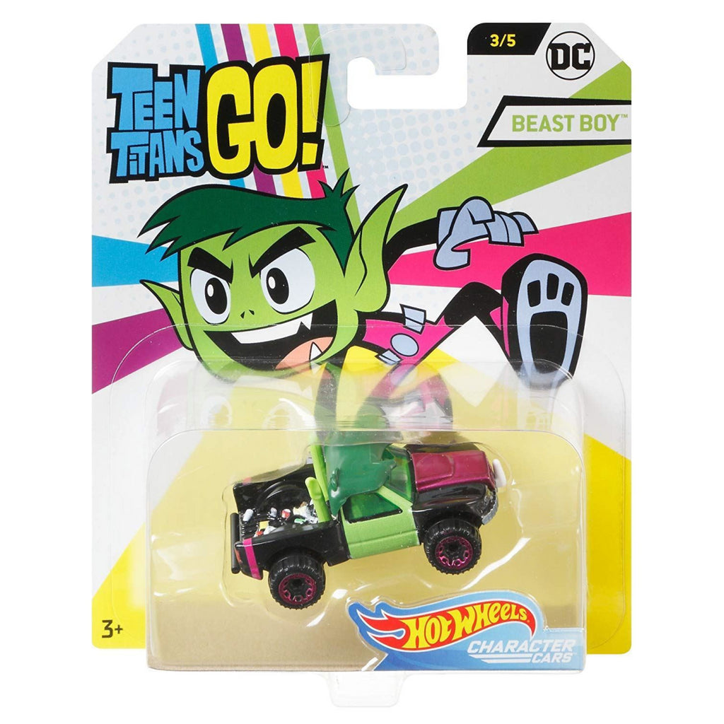 Hot Wheels FLJ12 DC Teen Titans Go! Character Cars - Beast Boy (DMH73) - Maqio