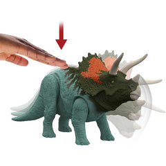Jurassic World Dominion Roar Strikers Dinosaur Action Figure - Triceratops
