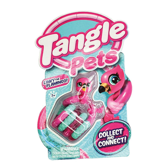 Tangle Zuru Fidget Sensory Toy Pets Junior - Linky the Flamingo