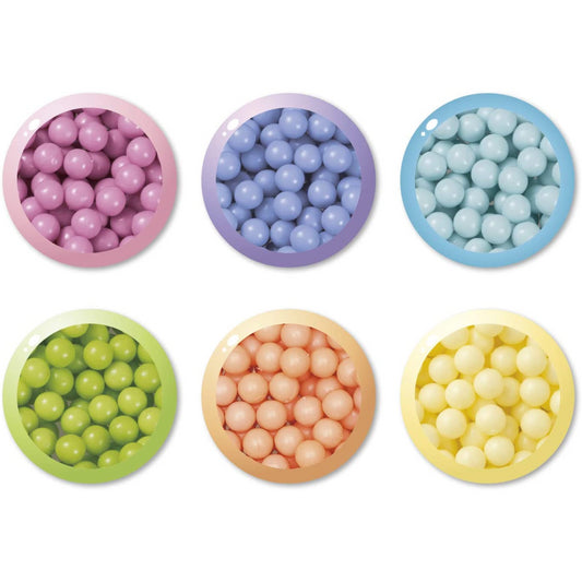 Aquabeads Pastel Solid Bead Pack with 800 Multicoloured Beads in 6 Colours