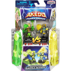 Akedo Powerstorm vs Pack 2 Mini Battling Warriors - Astrid Vs Boot-Up