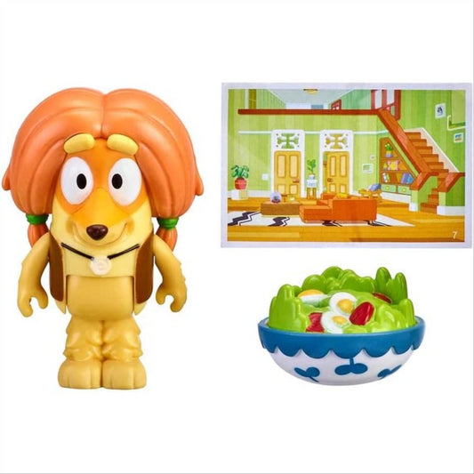 Bluey Story Starters and Sticker Sheet Bundle Set with Indy & Salad Figure