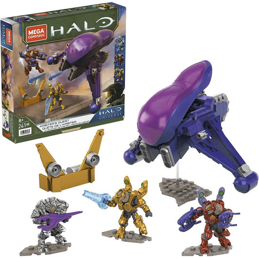 Mega Construx Halo Arbiters Quest Vehicle and Figures Pack 241 pc