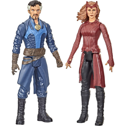 Marvel Avengers Titan Hero Series Doctor Strange Scarlet Witch 12-Inch Figures