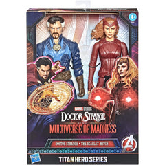 Marvel Avengers Titan Hero Series Doctor Strange Scarlet Witch 12-Inch Figures