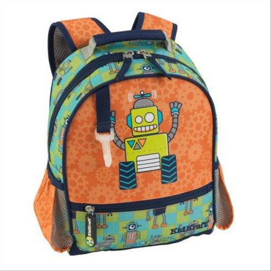 KidKraft 40006 Kids Small School Backpack with Robot Design (26x32x8 cm) - Maqio