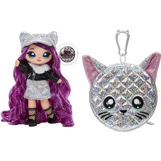 Na!Na!Na! Surprise 2-in-1 Soft Fashion 7.5in Doll & Metallic Purse Glam Series