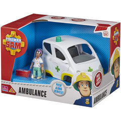 Character Gaming Fireman Sam Ambulance Vehicle &  Nurse Flood Figure - Maqio