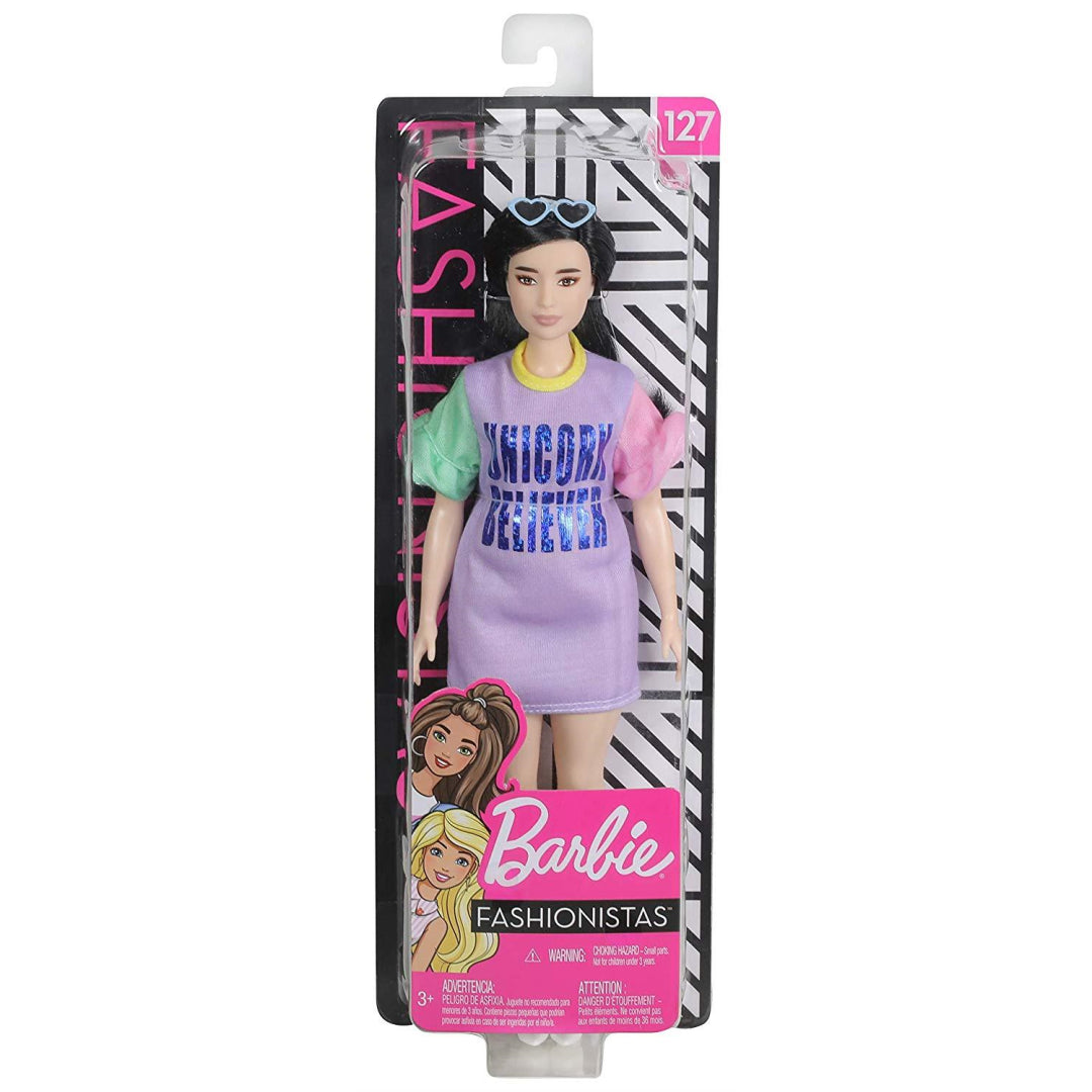 Barbie Fashionistas Doll with Unicorn Believer Dress - Maqio