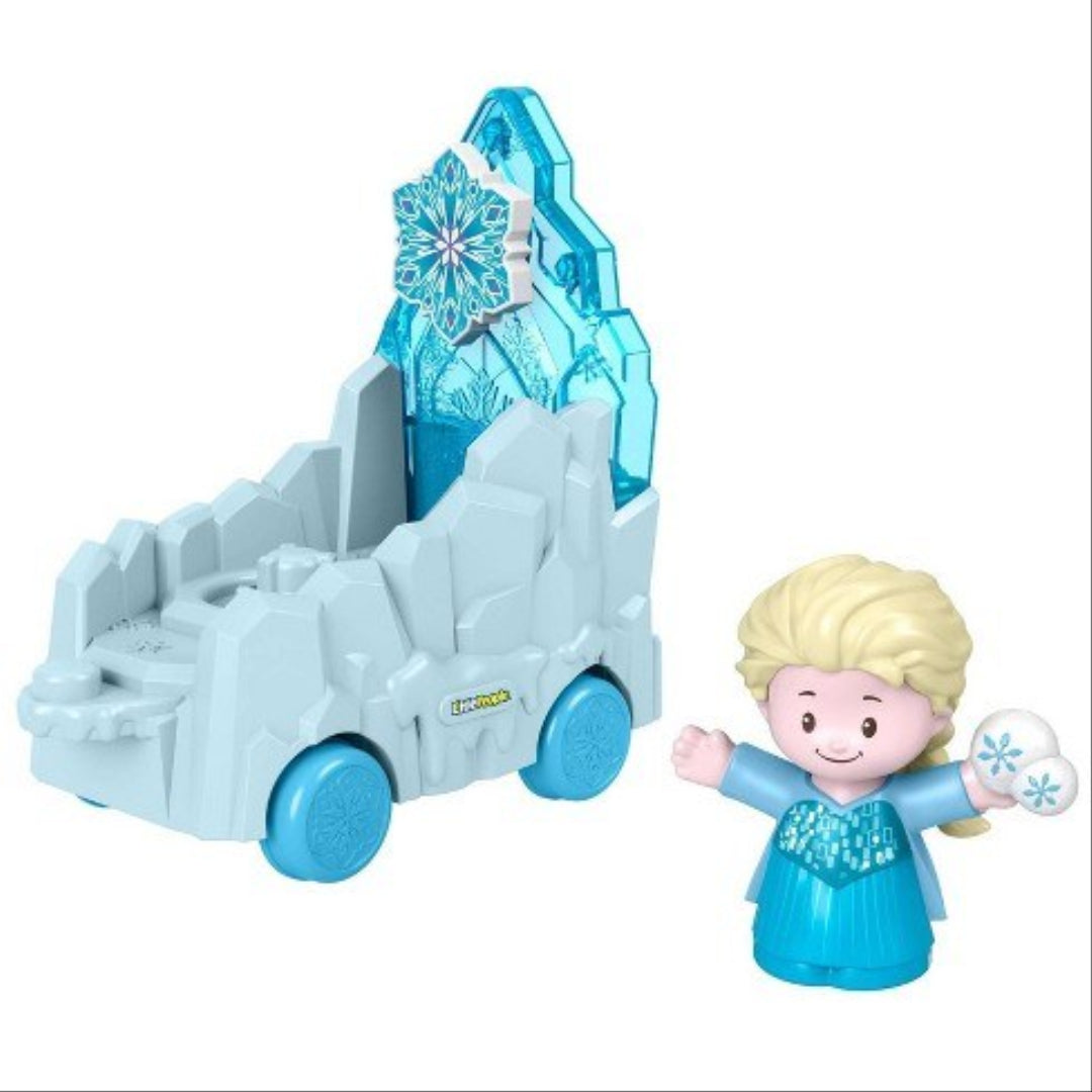 Fisher-Price Little People Disney Elsa Frozen Figure Toy and Push Car - Maqio