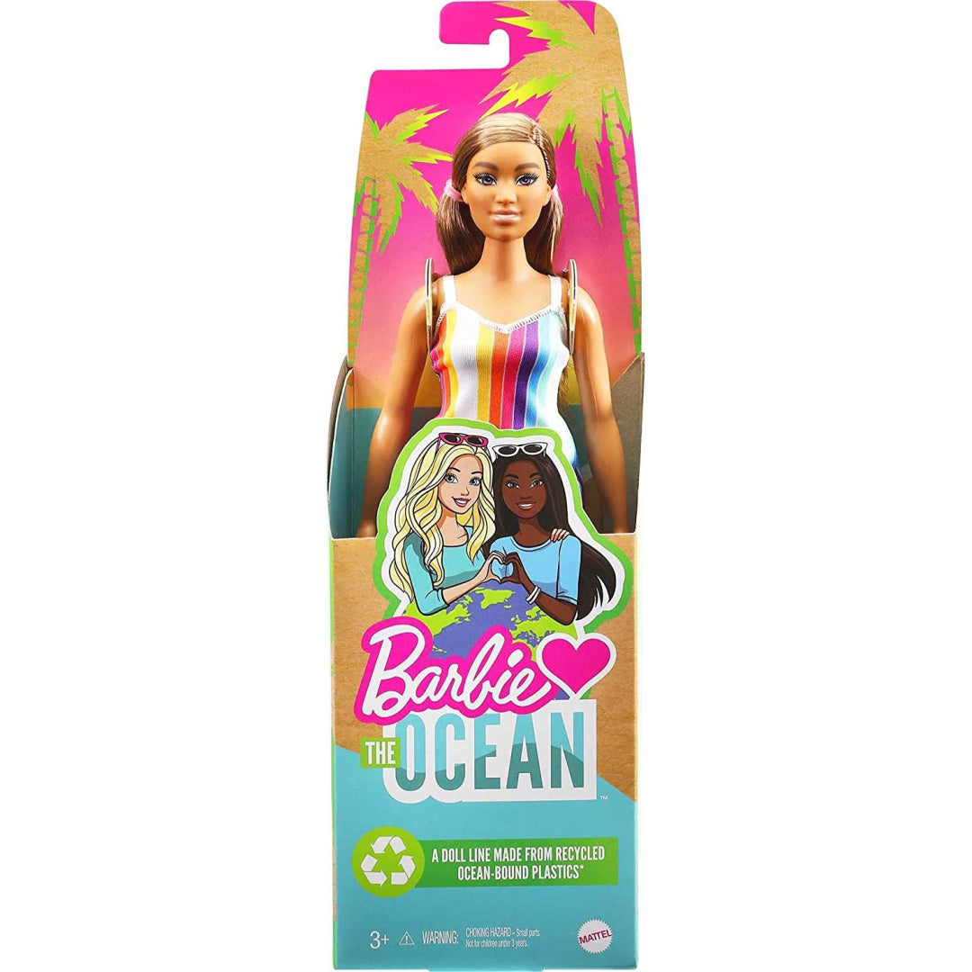 Barbie Loves the Ocean - Rainbow Striped Dress Doll - Maqio