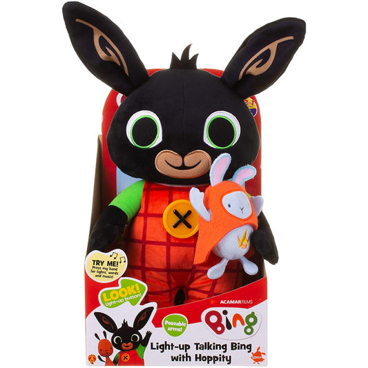 Light Up Talking Bing with Hoppity Soft Toy - Maqio